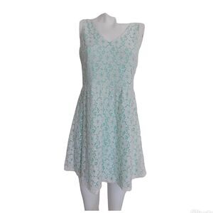 LUSH dress sleeveless skater style eyelet lace size Medium